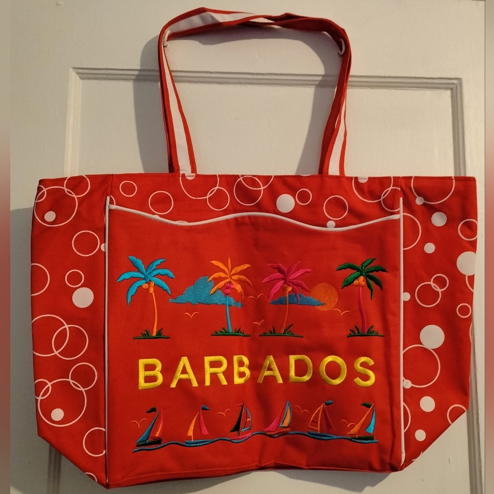 Barbados Red Tote Women Bag